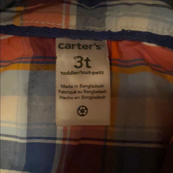 3t Carter’s long sleeve button down - Picture 2 of 3